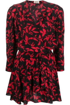 Zadig & Voltaire Rogers leaf-print minidress