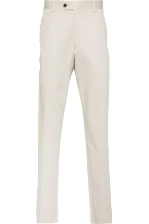 Fursac Pressed-crease chino trousers