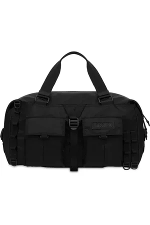 Moschino Logo-patch duffle bag