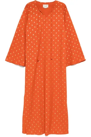 Bambah Polka lime kaftan