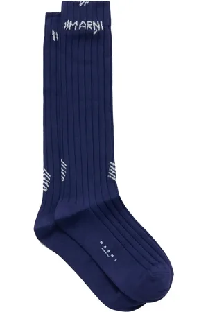 Marni Logo woven ribbed socks