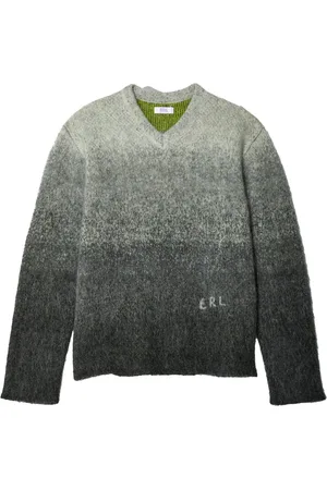 ERL Gradient-effect V-neck jumper