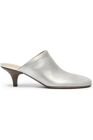 MARSÈLL 45mm Spilla laminated leather mules