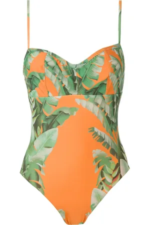 AMIR SLAMA Floral print swimsuit