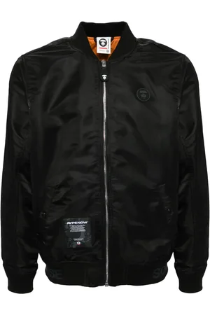 A Bathing Ape Logo-patch bomber jacket