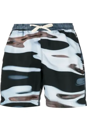 BLUE SKY INN Abstract-print swim shorts