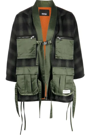 MOSTLY HEARD RARELY SEEN Cargo-pocket kimono shirt jacket