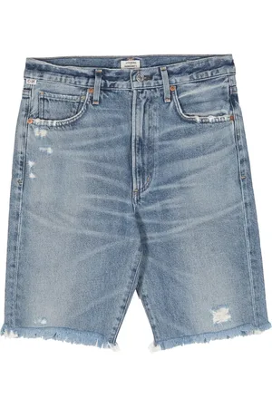 Citizens of Humanity Natalia raw-cut denim shorts