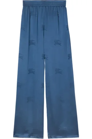 Burberry Logo-jacquard wide-leg trousers