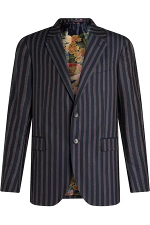 Etro Striped wool blazer