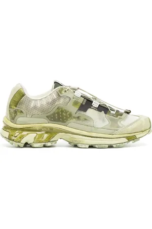 11 BY BORIS BIDJAN SABERI Logo-patch panelled-design sneakers
