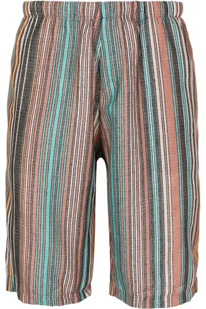 AMIR SLAMA Striped jacquard shorts