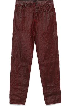 MUGLER Waxed Spiral jeans