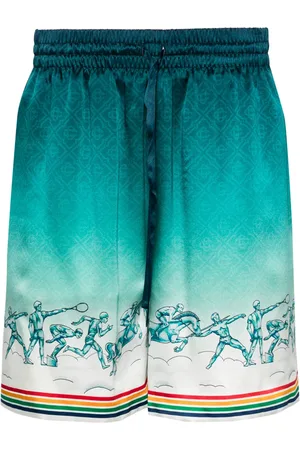 Casablanca La D??esse du Stade silk shorts