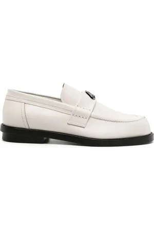 Alexander McQueen Seal-plaque leather loafers