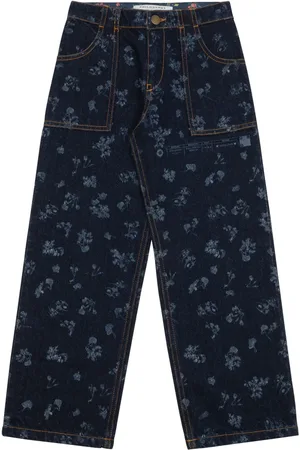 PHILOSOPHY DI LORENZO SERAFINI Floral-print straight-leg jeans