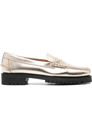 SEBAGO Dan 20mm metallic leather loafers