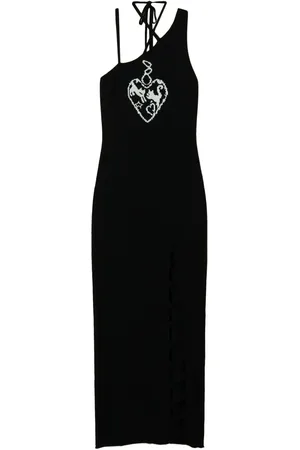 Twin-Set Treeblend yarn jacquard maxi dress
