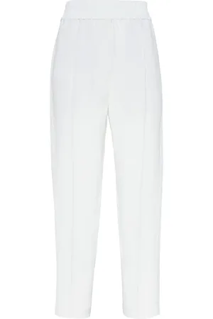 Brunello Cucinelli Cropped tapered trousers