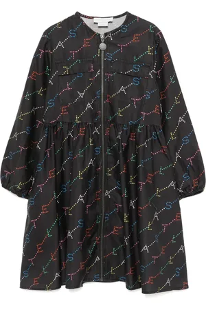 Stella McCartney Logo print zip-up dress