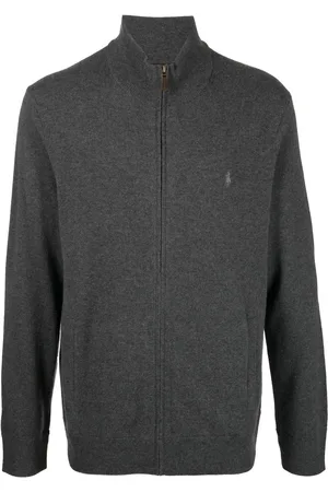 Ralph Lauren Embroidered-logo zip-up cardigan