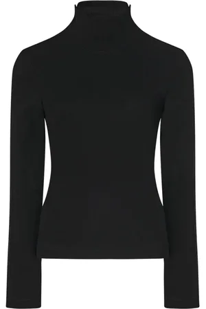 ROSETTA GETTY Snap turtleneck top