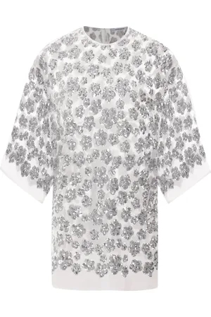 Cecilie Bahnsen Floral-sequins T-shirt