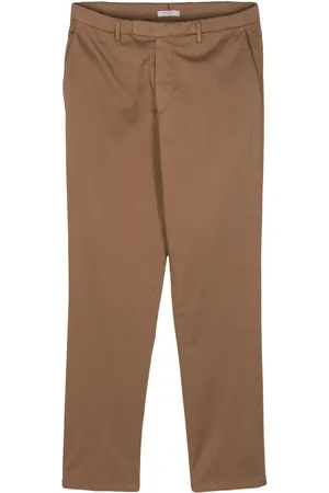 Boglioli Pressed-crease straight-leg trousers