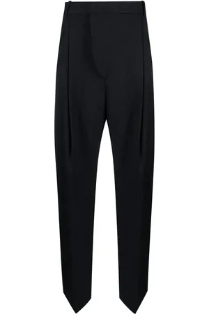 Victoria Beckham Pleat-detailing wide-leg trousers