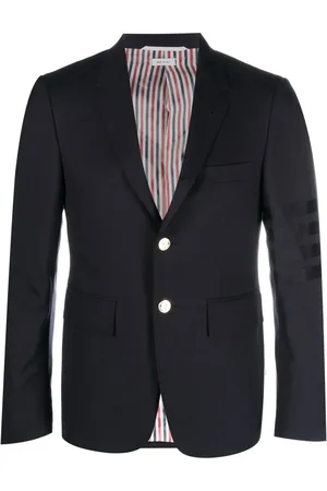 Thom Browne Signature-stripe single-breasted blazer