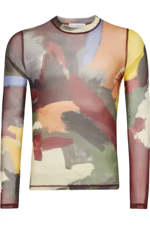 J.W.Anderson Abstract-print sheer top