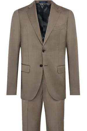 Boggi Milano Herringbone wool suit