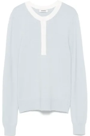 Sandro Henley-neck sweater