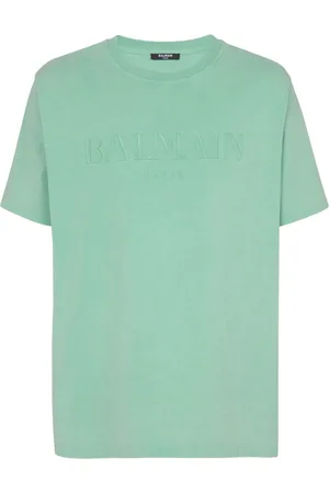Balmain Logo-embroidered cotton T-shirt