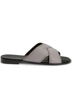 Giuseppe Zanotti Flavio crossover-straps leather slides