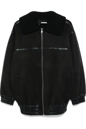 ROTATE Faux-leather bomber jacket