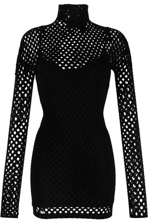 Philipp Plein Mesh-overlay mini dress