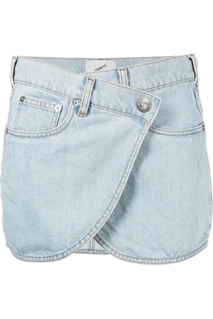 COPERNI Asymmetric denim miniskirt