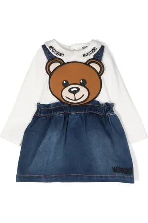 Moschino Teddy Bear-appliqu?? skirt overalls