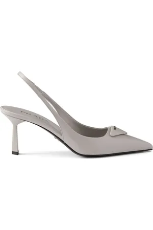 Prada 75mm triangle-logo pumps