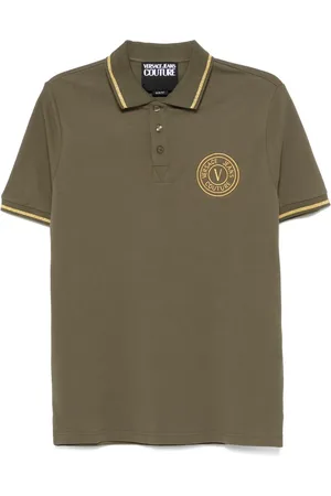 VERSACE V-Emblem polo shirt