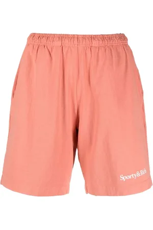 Sporty & Rich Logo-print cotton shorts