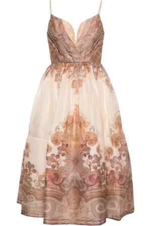 ZIMMERMANN Illustration midi dress