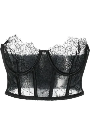 MAISON CLOSE Lace-detail bustier bra
