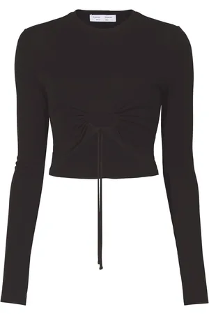 Proenza Schouler Cropped cut-out drawstring top