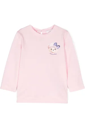 MONNALISA Teddy bear-print cotton T-shirt