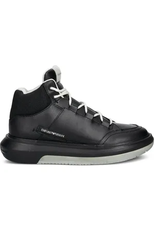 Emporio Armani Panelled high-top sneakers