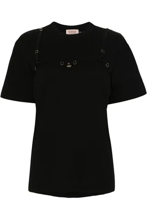 MURMUR Strap-detail T-shirt