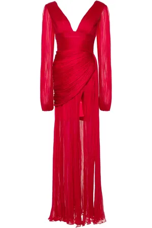 IRIS SERBAN Leona pliss?? maxi dress