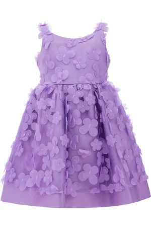 Tulleen Lago floral-appliqu?? tulle dress